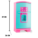 Kit Cozinha Faz de Conta e Geladeira Sonho de Menina Kit Completo Rosa