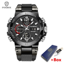 FOXBOX Relógio Masculino À Prova D'água Chronograph Quartz