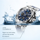 FOXBOX Relógio Masculino À Prova D'água Chronograph Quartz