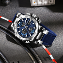 FOXBOX Relógio Masculino À Prova D'água Chronograph Quartz