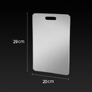 Tábua De Corte 304 Aço Inoxidável Antibacteriana À Prova De Mofo + Brinde jogo de facas