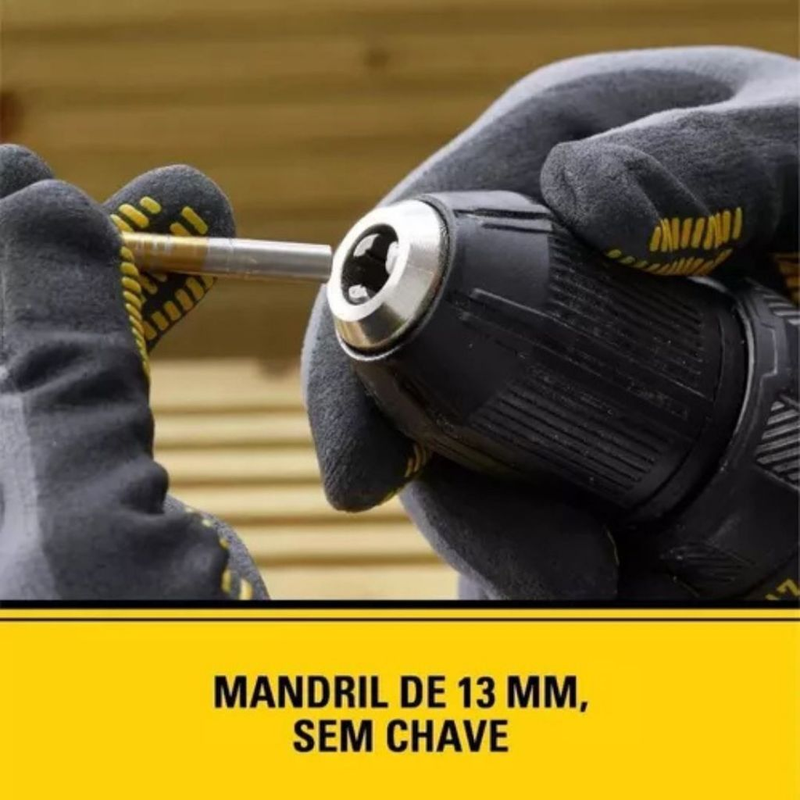 Parafusadeira Furadeira Impacto STANLEY 20v + 2 Baterias 1.5Ah + Carregador bivolt