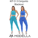 KIT C/ 2 Conjunto Blackout Liso Basic Zero Transparencia