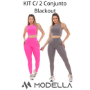 KIT C/ 2 Conjunto Blackout Liso Basic Zero Transparencia