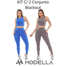 KIT C/ 2 Conjunto Blackout Liso Basic Zero Transparencia