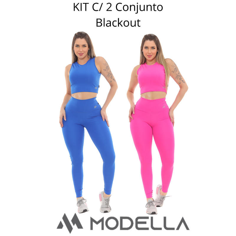 KIT C/ 2 Conjunto Blackout Liso Basic Zero Transparencia