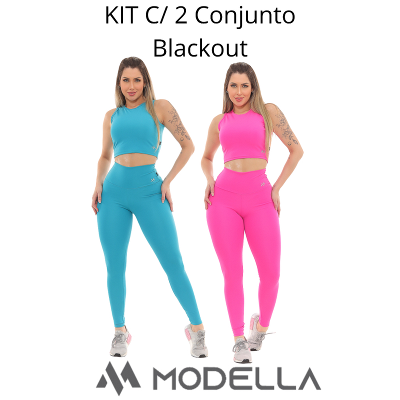 KIT C/ 2 Conjunto Blackout Liso Basic Zero Transparencia