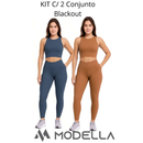 KIT C/ 2 Conjunto Blackout Liso Basic Zero Transparencia