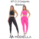 KIT C/ 2 Conjunto Blackout Liso Basic Zero Transparencia