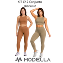 KIT C/ 2 Conjunto Blackout Liso Basic Zero Transparencia