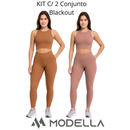 KIT C/ 2 Conjunto Blackout Liso Basic Zero Transparencia