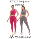 KIT C/ 2 Conjunto Blackout Liso Basic Zero Transparencia
