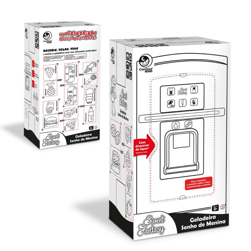 Kit Cozinha Faz de Conta e Geladeira Sonho de Menina Kit Completo Rosa