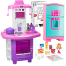 Kit Cozinha Faz de Conta e Geladeira Sonho de Menina Kit Completo Rosa