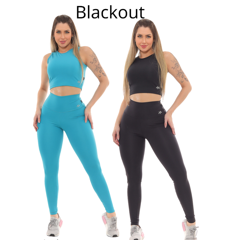 KIT C/ 2 Conjunto Blackout Liso Basic Zero Transparencia