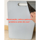 Tábua De Corte 304 Aço Inoxidável Antibacteriana À Prova De Mofo + Brinde jogo de facas