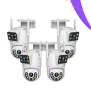 Camera View Dupla PRETO 360° Detection Humana Wifi 