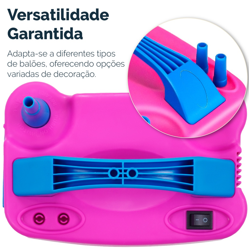 Inflador Bomba Elétrica Bexigas 