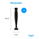 Mixer 3 em 1, Turbo Chef Elgin - 200W, Preto