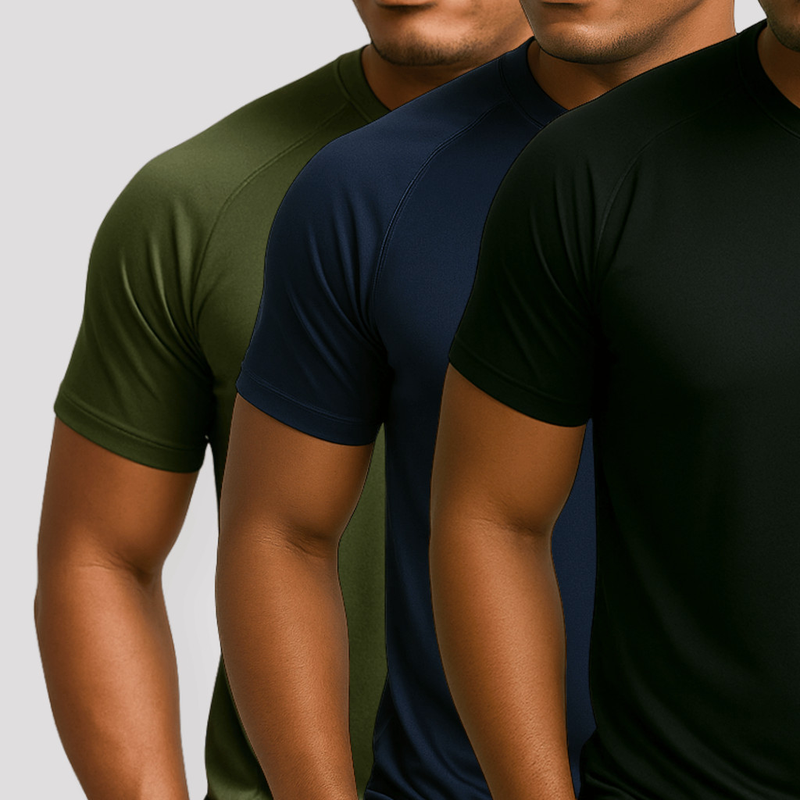 Compre 2 Leve 3 Camiseta Masculina Dry Fit Manga Curta