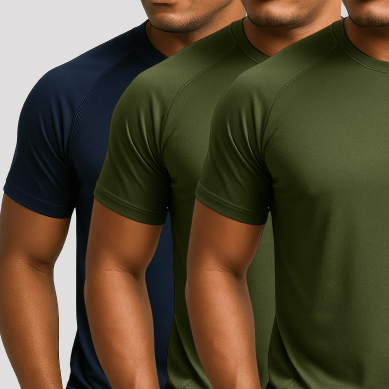 Compre 2 Leve 3 Camiseta Masculina Dry Fit Manga Curta