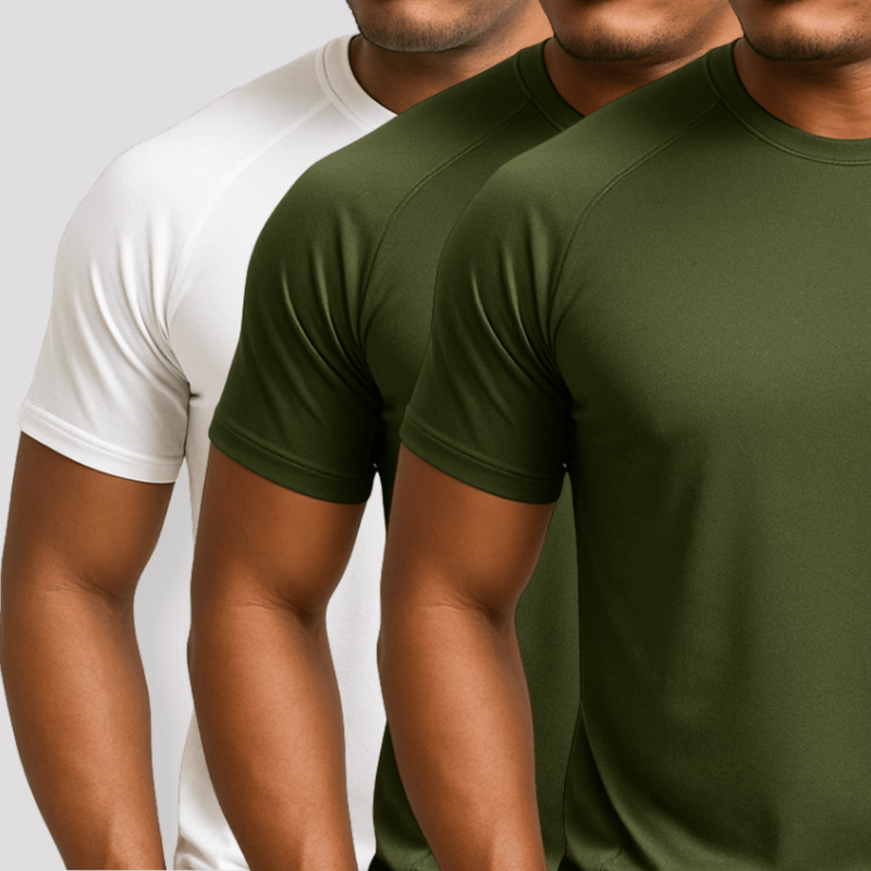 Compre 2 Leve 3 Camiseta Masculina Dry Fit Manga Curta