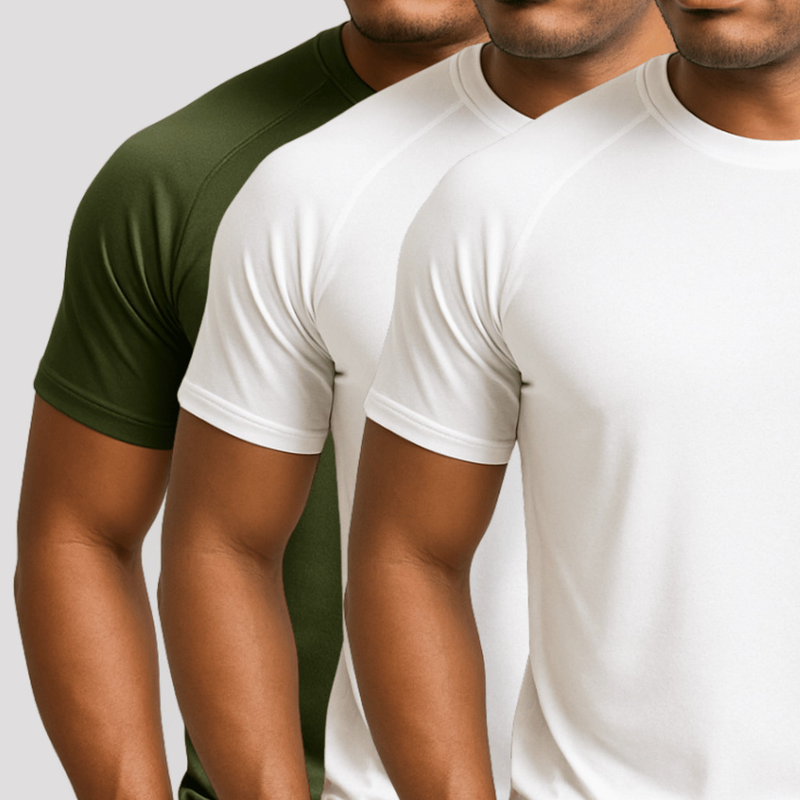 Compre 2 Leve 3 Camiseta Masculina Dry Fit Manga Curta