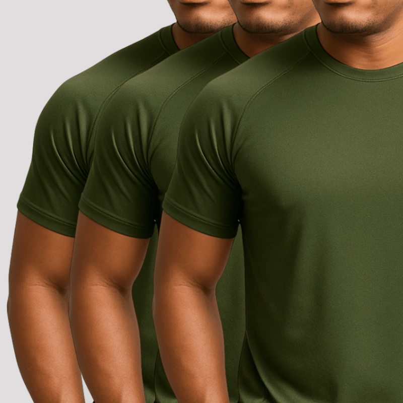 Compre 2 Leve 3 Camiseta Masculina Dry Fit Manga Curta