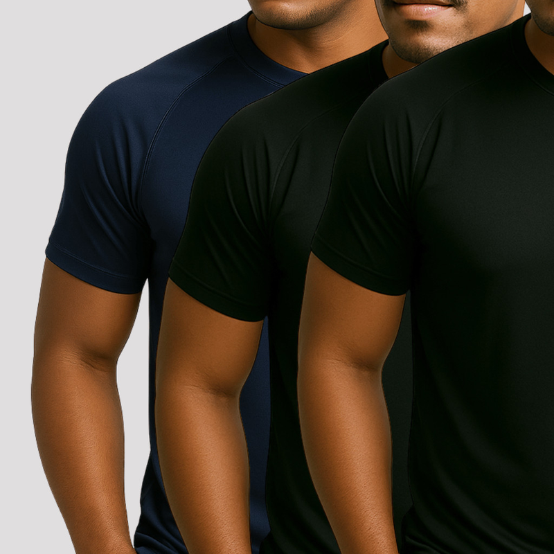 Compre 2 Leve 3 Camiseta Masculina Dry Fit Manga Curta