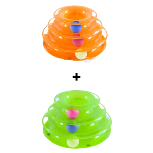 FunCone - Brinquedo Terapêutico e interativo para gatos + 3 bolas coloridas GRÁTIS