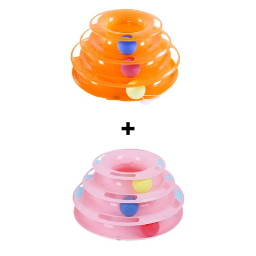 FunCone - Brinquedo Terapêutico e interativo para gatos + 3 bolas coloridas GRÁTIS